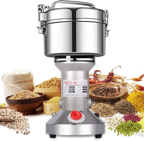 LEJIEYIN Molinillo Eléctrico de Hierbas 550g De Alta Velocidad De Acero Inoxidable Molinillo De Especias Y Harina Molinillo De Polvo Para Alimentos