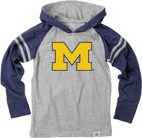 Miniatura 16 de Wes and Willy - Sudadera con capucha de manga larga para niños de universidad con rayas