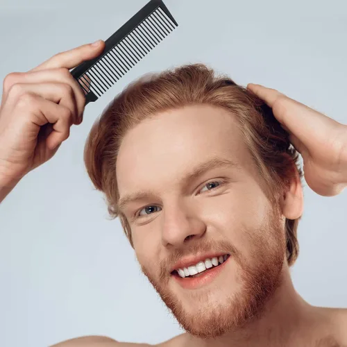 Miniatura 5 de Patelai Peine de corte de pelo de 10 piezas para peluquería de dientes finos para peluquería para peluquería en el hogar, peluquería (negro)