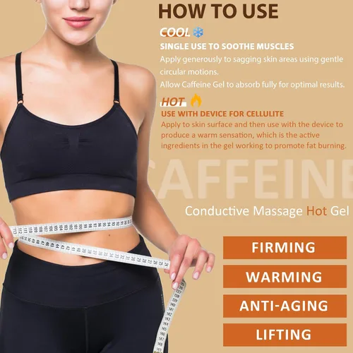 Miniatura 3 de Gel conductor de cafeína caliente para máquina de esculpir el cuerpo, gel de masaje para adelgazar el cuerpo, reafirmar y levantar la piel, apretar