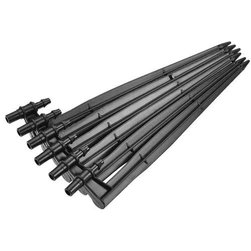 Miniatura 6 de MECCANIXITY Estacas de soporte de goteo de riego de 7.874 in de longitud para tubo de 1/4 pulgadas para emisores de goteo de 0.236 in