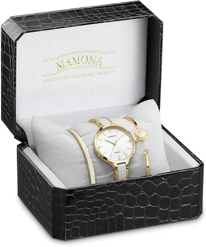 Miniatura 7 de MAMONA Watches for Women Christmas Gifts for Women Wife, Girls & Ladies Fashion Bracelet Watch Set Waterproof Womens Ceramic Watch Casual Wrist