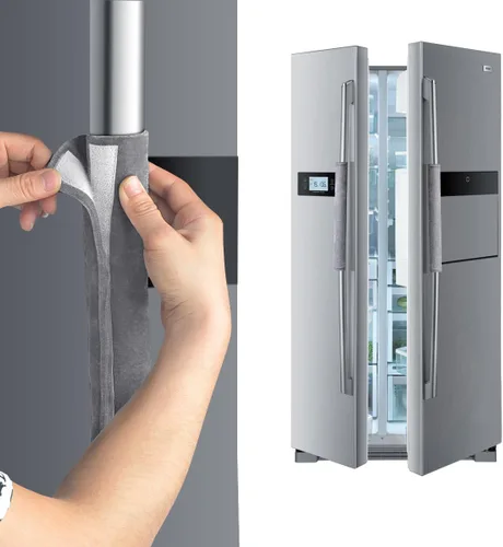 Miniatura 5 de OUGAR8 Fundas para Manijas de Puerta de Refrigerador, Mantén Tu Electrodoméstico de Cocina Limpio de Manchas, Huellas Dactilares, Goteos y Manchas
