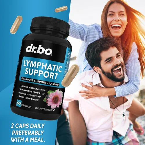 Miniatura 7 de Suplementos de drenaje linfático - Apoyo linfático Productos de limpieza total a base de hierbas con equinácea Suplemento de apoyo del sistema