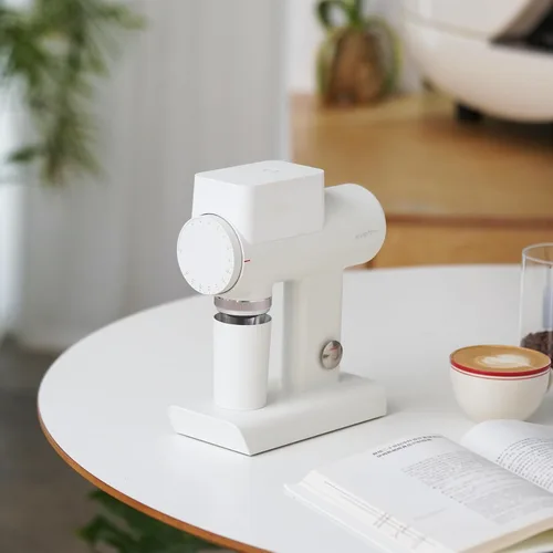 Miniatura 2 de TIMEMORE Sculptor 064S - Molinillo de granos de café con fresas planas, molinillo eléctrico para espresso con ajuste de grosor sin escalones, Blanco