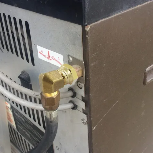 Miniatura 4 de MENSI Conexiones de acoplamiento de conector de codo de 90 grados de gas propano, agua, aceite para parrillas de barbacoa, reemplazo de calentador
