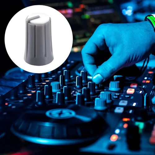 Miniatura 5 de 9 piezas de 6 mm tipo D perilla de potenciómetro, perilla giratoria de volumen y tono de guitarra de plástico, perilla de control de graves