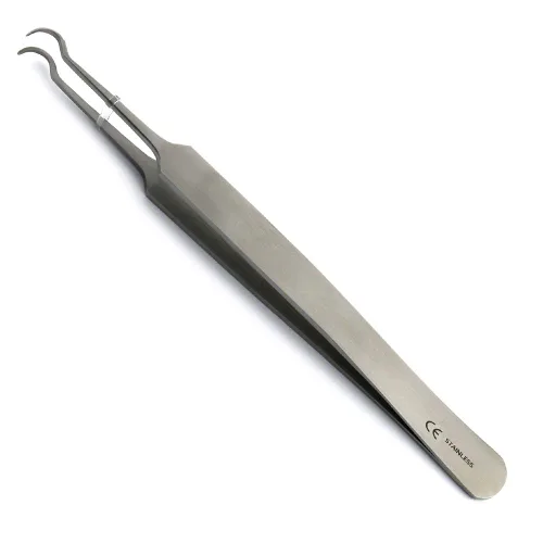 Pinzas para eliminar puntos negros, extractores curvos de comedones, espinillas para acné, manchas, eliminación de puntos blancos, herramientas para