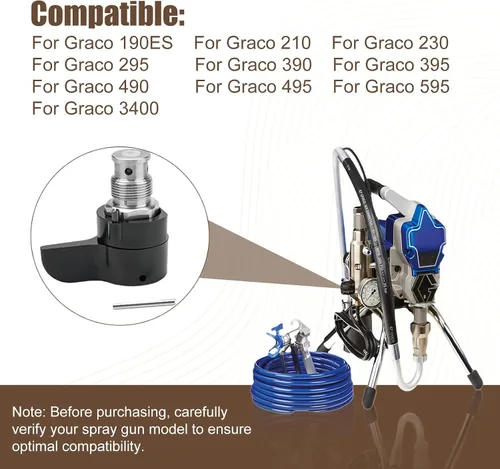 Miniatura 4 de 235014 Válvula de vaporización/drenaje sin aire - Compatible con Graco 210/230/390/395/490/495/595 y 3400 - Reemplazo del mercado de accesorios