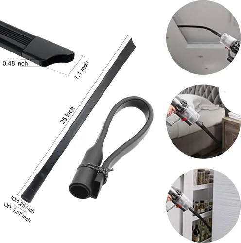 Miniatura 5 de GIB Hardwood Floor Brush 32mm 1 1/4 pulgadas 360 Grados Cabeza Giratoria 12 Pulgadas de Ancho Accesorio de Aspiradora para Múltiples Superficies