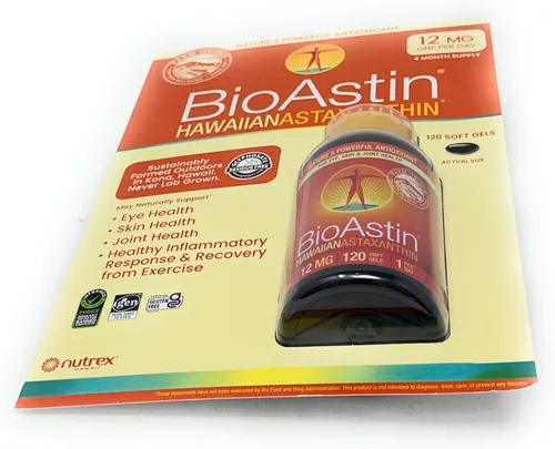 Miniatura 5 de BioAstin Astaxantina hawaiana 12 mg, 120 geles blandos