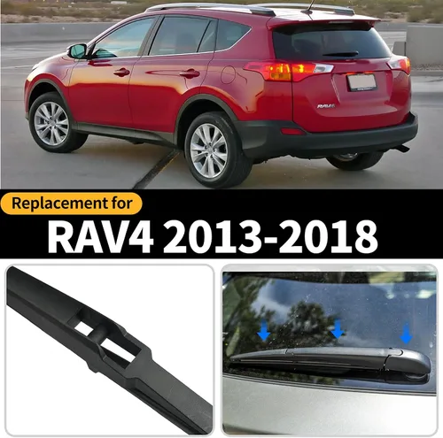 Miniatura 2 de Conjunto de limpiaparabrisas trasero, accesorios de brazo de limpiaparabrisas trasero de repuesto para Toyota RAV4 2013-2018, conjunto