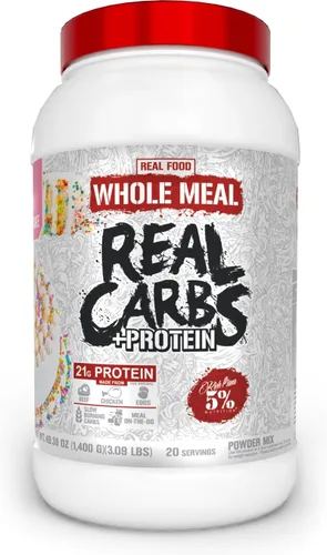 Miniatura 5 de 5% Nutrition Rich Piana - Carbohidratos reales con polvo de carbohidratos complejos alimenticios reales, energía glucémica baja de larga duración