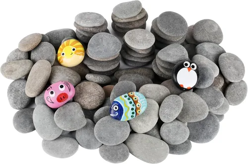 Miniatura 9 de Simetufy 30 piezas rocas para pintar, roca de pintura de 2"-3", piedras naturales planas y lisas para pintar, arte y manualidades para niños