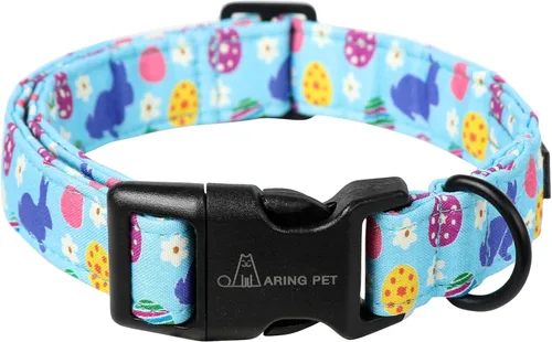 Miniatura 19 de ARING PET Collar de Navidad para perros, lindos collares de mascotas a cuadros rojos y negros con hebilla de liberación rápida para cachorros