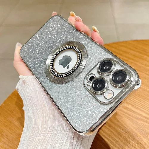 Miniatura 133 de Misscase Funda magnética con purpurina para iPhone 11 compatible con MagSafe, protección completa, delgada, a prueba de golpes, antiarañazos