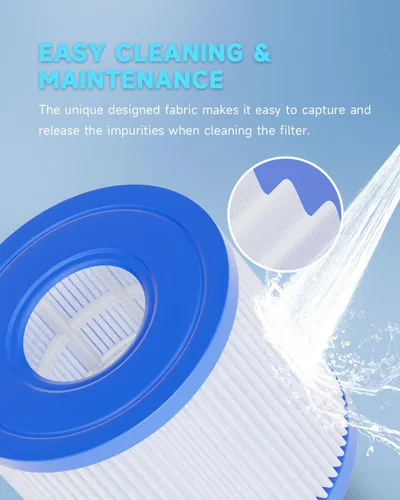 Miniatura 8 de AQUALTRA Filtro de piscina compatible con filtros de piscina tipo D, P57100102, P57000104, 3 3/4 pulgadas x 4 1/4 pulgadas, paquete de 6
