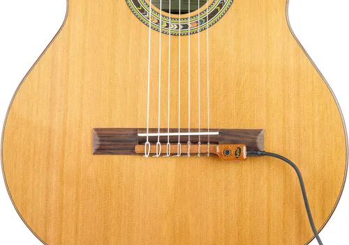 Miniatura 2 de KNA NG-2-7S Pastilla de guitarra flamenca clásica de nailon piezoeléctrico portátil de 7 cuerdas, tono acústico natural, ligera, desmontable