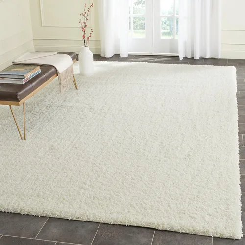 Miniatura 51 de SAFAVIEH Laguna Shag Collection - Alfombra decorativa, 2 pies 3 pulgadas x 4 pies, color beige, diseño sólido, no desprende pelusa y de fácil
