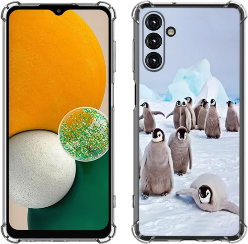 Miniatura 8 de Samsung Galaxy A14 5G - Funda para teléfono celular, diseño de flores de mariposa azul, a prueba de golpes, TPU con bordes elevados, compatible