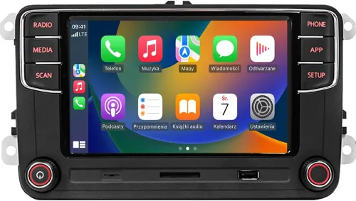 Miniatura 10 de 7" Android 13 Radio de coche con Carplay inalámbrico Android Auto GPS Navegación Estéreo de coche 8-CORE 2+32G Pantalla táctil IPS WiFi BT FM AM DSP