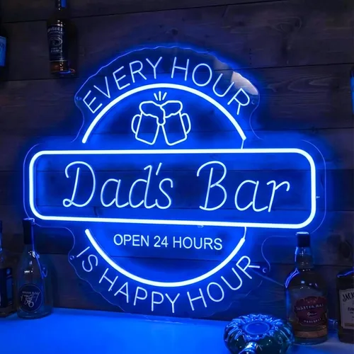 Miniatura 11 de Letrero de barra de neón personalizado para bar en casa, hecho a mano, regulables, personalizables, barras de neón 3D, letrero de luz de cerveza