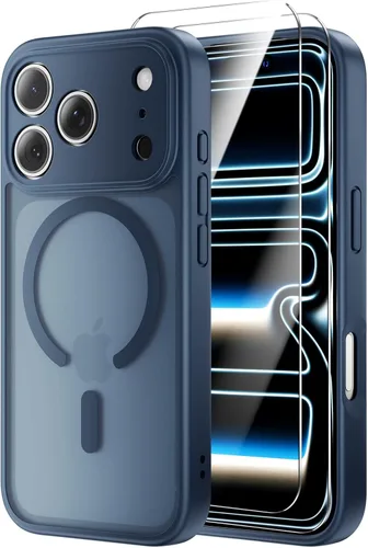 Miniatura 72 de Funda magnética diseñada para iPhone 11 Pro Max, [probada en caídas de grado militar] [compatible con MagSafe] Funda protectora delgada translúcida