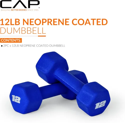 Miniatura 2 de CAP Barbell Neoprene Dumbbell Weights Pairs & Sets Color Series