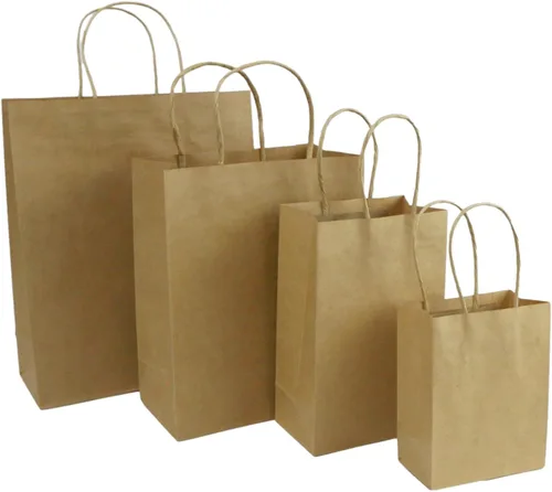 Miniatura 10 de 12 bolsas de papel de regalo extra pequeñas con asas de cinta (4.5 x 5.5 x 2.5 pulgadas), para recuerdos de fiesta, baby shower, bodas, vacaciones