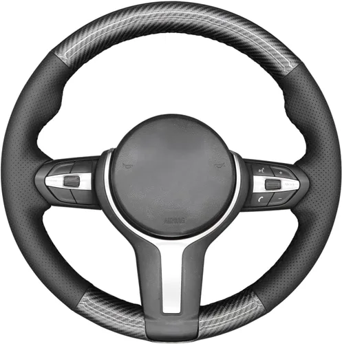 Miniatura 26 de MEWANT - Funda para volante de automóvil cosida a mano de Athsuede para BMW F87 M2 F80 M3 F82 M4 M5 F12 F13 M6 F85 X2 X5 M F86 X6 M F33 F30 M