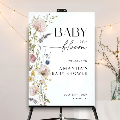 Miniatura 22 de Letrero de bienvenida personalizado para baby shower, letrero de bienvenida personalizado para bebé, letrero de bienvenida de globo azul, decoración