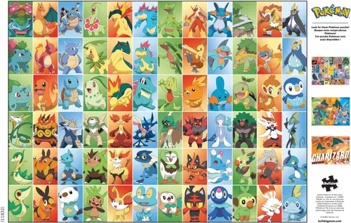 Miniatura 5 de Buffalo Games - Pokémon - Cuadrados de los primeros socios - Rompecabezas de 1000 piezas para adultos, rompecabezas desafiante perfecto para noches