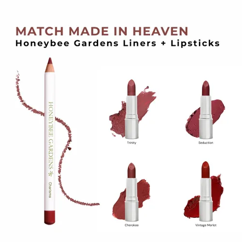 Miniatura 6 de Honeybee Gardens Irresistible Charisma Lip Liner, lápiz de bayas mate medio cálido para definir labios, color de labios cremoso de larga duración