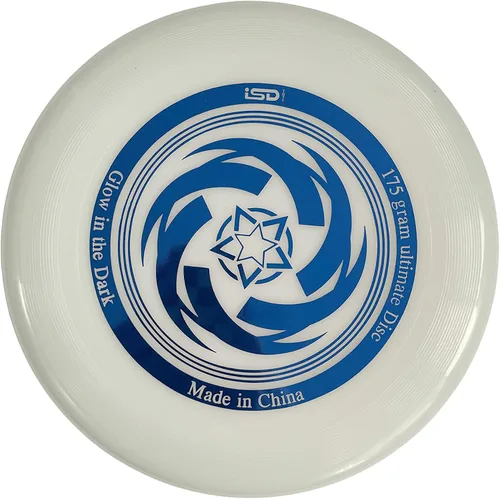 Miniatura 8 de Disco frisbee de agarre suave que brilla en la oscuridad de 6.17 oz, disco deportivo de 10.5 pulgadas, ideal para patio trasero, parque, playa