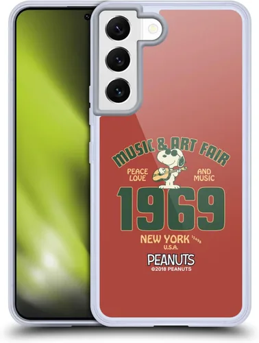 Miniatura 336 de Head Case Designs Funda de gel Woodstock 50th con licencia oficial de Peanuts Snoopy Guitar 1969 [protección de grado militar] compatible