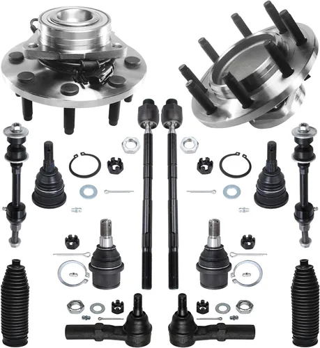 Miniatura 166 de Detroit Axle - Kit de nudillos de dirección delantera izquierda para Ford Edge Lincoln MKX 07-10, cojinete de rueda del lado del conductor, nudillo