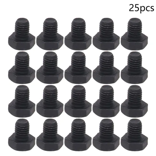 Miniatura 2 de Aicosineg M8 x 0.394 in Acero al carbono Grado 8.8 Tornillo de cabeza hexagonal externa Tornillos de rosca métrica Tornillos hexagonales sujetador