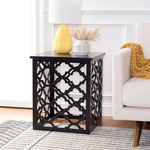 Miniatura 2 de Safavieh Home Collection AMH1507 - Mesa auxiliar, color negro