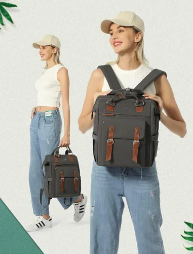 Miniatura 4 de LOVEVOOK Mochila para computadora portátil para mujer, mochila para profesores, enfermeras, trabajo, viajes, mochila para computadora, 15,6 pulg.