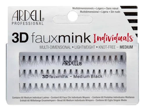 Miniatura 8 de Ardell Pestañas postizas de visón sintético, pestañas cortas, color negro, aspecto natural, extensiones de pestañas, paquete de 4