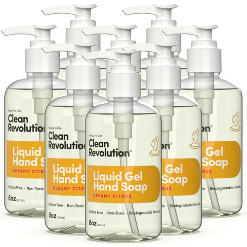 Miniatura 14 de Clean Revolution Jabón de manos en gel líquido, líquido sedoso rico, espuma rápida, enjuague rápido, contiene aceites esenciales reales