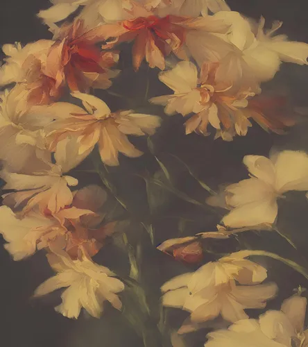 Miniatura 4 de Fondo oscuro vintage con flores amarillas papel tapiz botánico. Papel tapiz despegable y pegable, papel tapiz removible, floral oscuro, papel tapiz