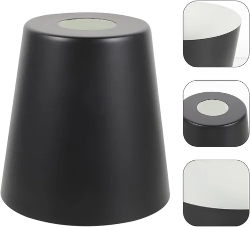 Miniatura 5 de Housoutil Pantalla de metal forjado de 5.07 x 4.96 x 4.96 pulgadas, pantalla colgante para lámpara colgante de interior para lámparas de mesa