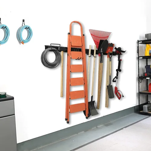 Miniatura 2 de Wallmaster Estante de almacenamiento de herramientas de 15 piezas, organizador de montaje en pared para garaje, herramientas de jardín, estantes