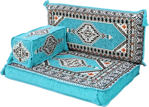 Miniatura 8 de arabicsofa Sofá de piso pequeño - Sofá modular turco hecho a mano con asientos bajos estilo Majlis