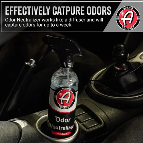 Miniatura 3 de Adam's Polishes Neutralizador de olores (manzana y canela, 16 onzas líquidas) – Ambientador en aerosol para automóvil que elimina los olores nocivos