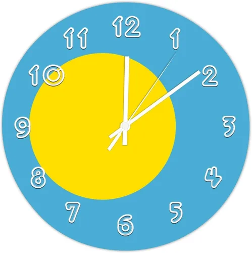 Miniatura 15 de Reloj de pared de República Dominicana – Reloj de pared con bandera de República Dominicana para dormitorio, sala de estar, hogar, oficina, escuela