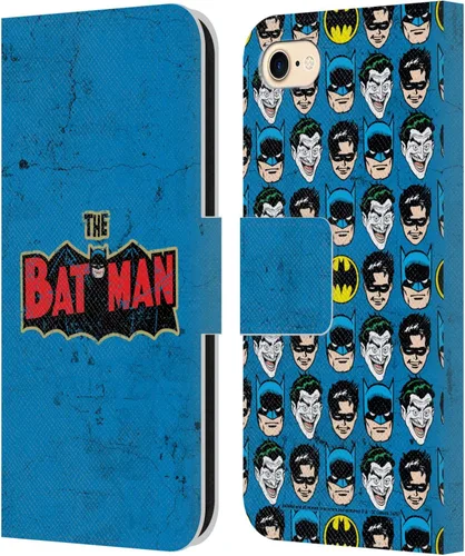 Head Case Designs Funda de piel con licencia oficial de Batman DC Comics con logotipo envejecido, estilo vintage, a la moda, compatible con Apple