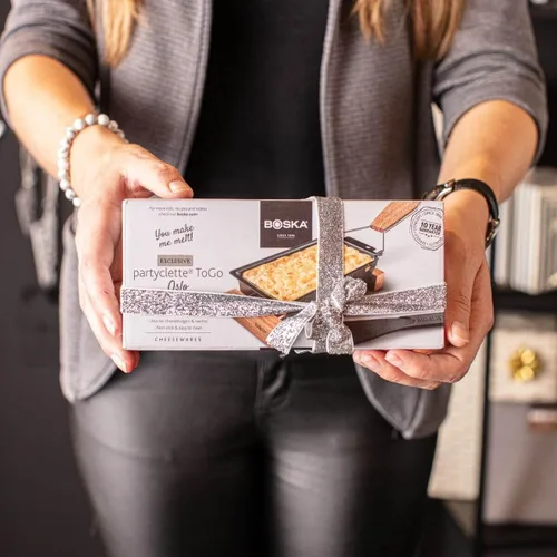 Miniatura 4 de Boska Holland Life Collection queso raclette para llevar, juego para queso raclette con vela pequeña, de madera de roble europeo