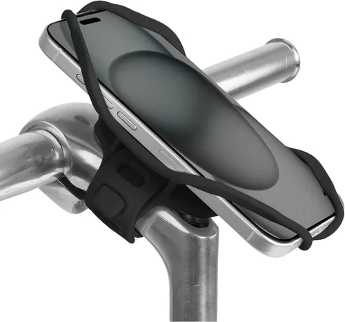 Miniatura 9 de Bone Bike Tie 5, soporte de teléfono celular para manillar, soporte de silicona sin arañazos con diseño antideslizante y absorbente de golpes, Negro